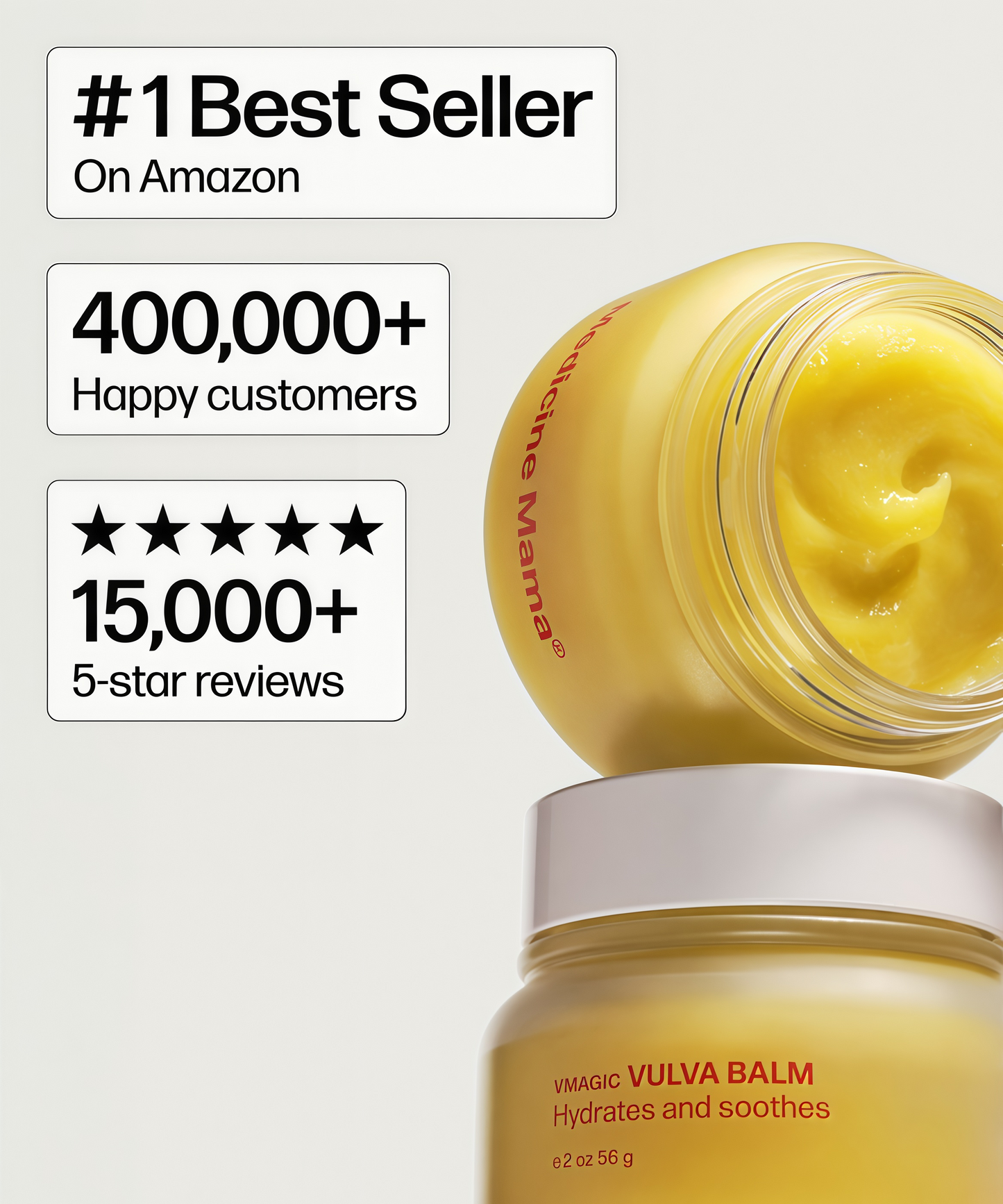 VMAGIC by Medicine Mama Organic Vulva Balm – Intimate Skin Care, Menopause Support – Relieves Feminine Dryness, Itching & Irritation – Hormone Free, Vaginal Moisturizer for Women – 2 oz
